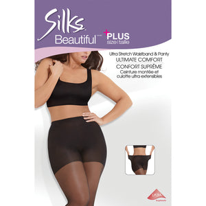 20 Denier Plus Size Ultimate Comfort Pantyhose with Shadow Toe